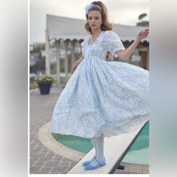 Weekend price drop 🦋Selkie Hydrangea 🎀 Ever After dress xL to XxL 🩵 - Picture 1 of 8
